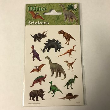LISTOVI SA NALEPNICAMA: DINOSAURUSI, 16 x 9 cm (10 kom.)
