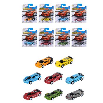 SPORTSKI AUTOMOBILI NA POVLAČENJE (PULL BACK) NA KARTONU - MIX BOJA (12 kom.)