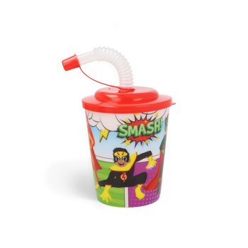 ČAŠA ZA PIĆE / SLADOLED SA SLAMČICOM - SUPERHERO (12 kom.)