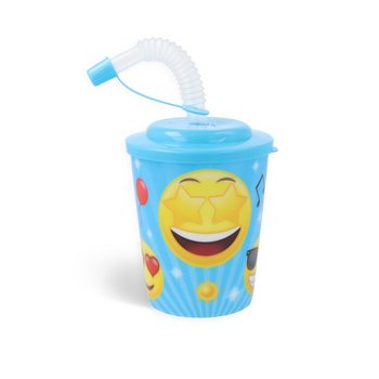 ČAŠA ZA PIĆE / SLADOLED SA SLAMČICOM - SMILEY (12 kom.)