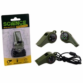 Science Explorer Pi&scaron;taljka za Preživljavanje sa Kompasom i Termometrom (24 kom.)