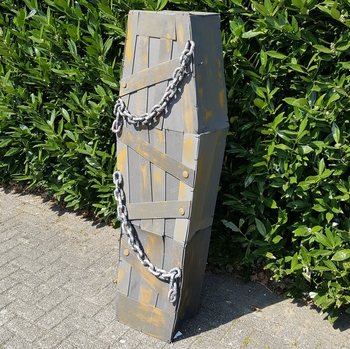 MEGA DEKORATIVNI KOVČEG SA SVETLOM, ZVUKOM I POKRETOM - 160 CM!!!