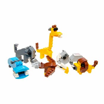 Kocke za Građenje u Jajetu - Miks Životinje iz Džungle (12 kom.)