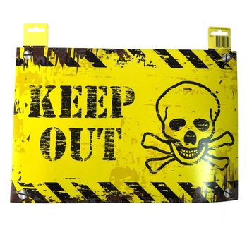 DEKORATIVNI NATPIS ZA VRATA - "DANGER" / "KEEP OUT" (12 kom.)
