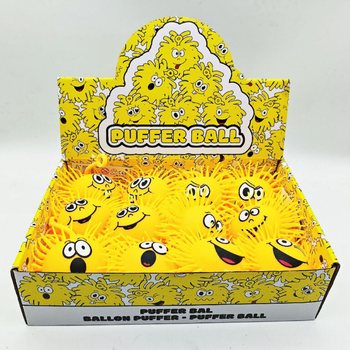 PUFFER LOPTICA SA EMOTIKONOM - 10CM - U DISPLAYU (12 kom.)