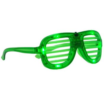 SHUTTER SHADES NAOČARE SA LED OSVETLJENJEM - BOJA: ZELENA (12 kom.)
