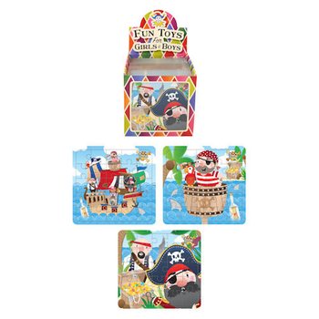 Slagalica Pirati 13 x 12 cm u displeju (108 kom.)