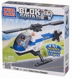 MEGABLOKS BLOK SQUAD POLICIJSKI HELIKOPTER - 2433 (1 kom.)