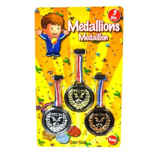 3-delni set medalja na kartici (12 kom.)