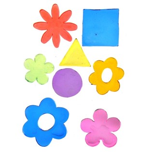 Dekorativne Gel Nalepnice Jelly Gems 25 x 16 cm (24 kom.)