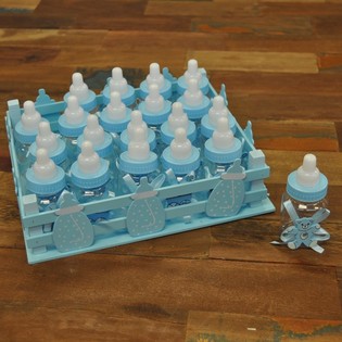 Ukrasna gajbica sa 20 mini fla&scaron;ica - Plava