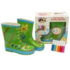 FUNKY WELLIES - OBOJI SVOJE GUMENE ČIZME - ZELENA / VELIČINA: 28