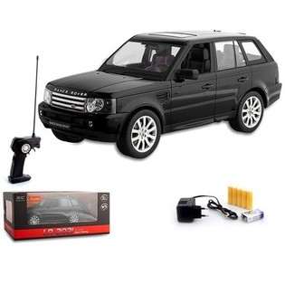 MEGA VELIKI RADIO-VOĐENI AUTOMOBIL SA SVETLIMA - CRNI