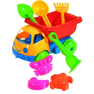 Set za Plažu Igračka Kamion Kiper 17 cm (10 kom.)