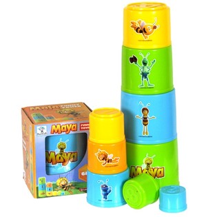 PČELICA MAJA TORANJ OD KOCKICA FUNNY TOWER (6 kom.)