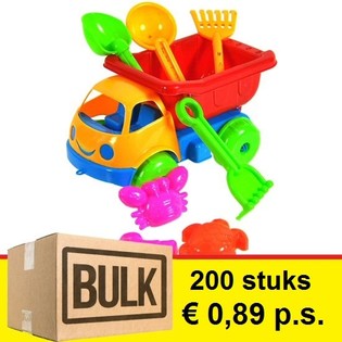 ***VELIKA PONUDA*** DEČIJI SET ZA PLAŽU SA KAMIONOM KIPEROM 17 CM (200 kom.)