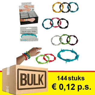 ***BULK PONUDA*** NARUKVICE BODLJIKAVA ŽICA U DISPLAYU (144 kom.)