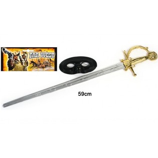 Zoro maska i mač set - 59 cm (6 kom.)