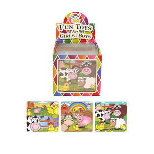 Mini puzzle Domaće životinje 13 x 12 cm u displeju (108 kom.)
