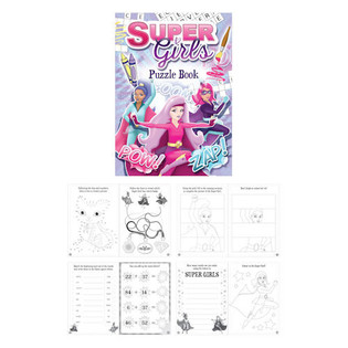 SUPER GIRLS KNJIGA SA PUZLAMA (48 kom.)