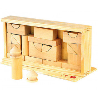 **SUPER POVOLJNO** DRVENE KOCKE SET, 27 DELOVA (24 kom.)