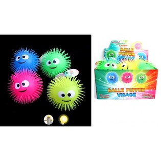 VELIKE SVETLEĆE PUFFER BOUNCE LOPTE U DISPLEJU (12 kom.)