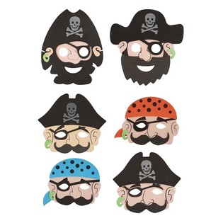 Piratske maske od pene za dečake (24 kom.)