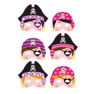 PIRATSKE MASKE OD PENE - DEVOJČICE (24 kom.)