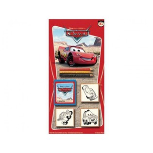 Veliki Disney Cars Set za Bojenje i Pečate na Kartici (24 kom.)