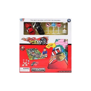 SET AUTOMOBILA DIE CAST SA PODLOGOM ZA IGRU (6 kom)