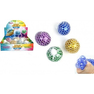 SQUISHY LOPTICA &ndash; MIX GLITER BOJA U DISPLAYU (12 kom.)