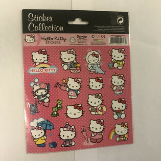 VELIKI LISTOVI HELLO KITTY NALEPNICA, 20x16 cm (10 kom)