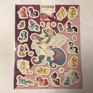Veliki listovi nalepnica My Little Pony, 20x16 cm (10 kom.)