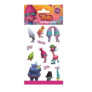 Privremene Tetovaže Trolls - 20 x 10 cm (10 kom.)