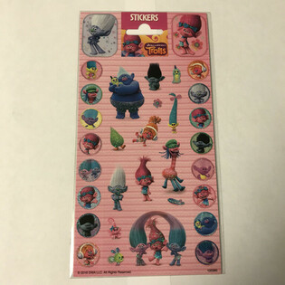 Nalepnice TROLLS - 20 x 10 cm (10 kom.)