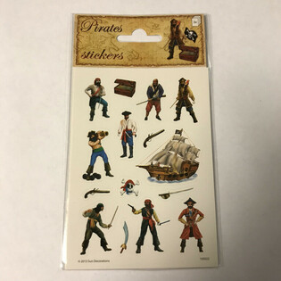 TABAK NALEPNICA: PIRATI, Dim. 16 x 9 cm (10 kom.)