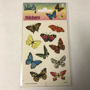 List sa Nalepnicama: Leptiri, 16 x 9 cm (10 kom.)