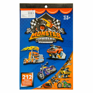 Knjiga sa nalepnicama Monster Truck 212 delova (12 kom.)