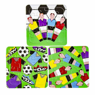 MIX FUDBALSKE PUZZLE - 14 x 14 cm (50 komada)