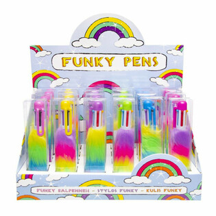 Pli&scaron;ana Fluffy Hemijska Olovka sa 6 Boja - u Displeju (24 kom.)