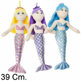 Velika pli&scaron;ana sirena lutka 39 cm - Mix boja (12 kom.)
