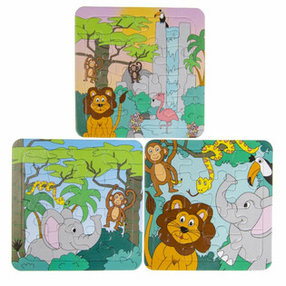 Mix Jungle Puzle (14x14cm) - Ekonomično pakovanje 50 komada