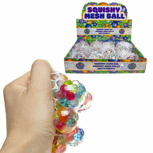 SQUISHY MREŽASTE LOPTICE U DISPLEJU (12 kom.)