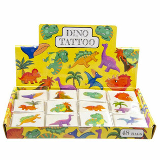 ZABAVNE TETOVAŹE - MODEL: DINOSAURUS, Svako pakovanje 12x Tetovaža (48 kom.)