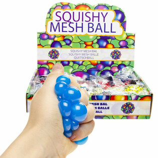 SQUISHY LOPTICA - Prečnik: 5 CM - MIKS ME&Scaron;ANIH BOJA U DISPLAYU (24 kom.)