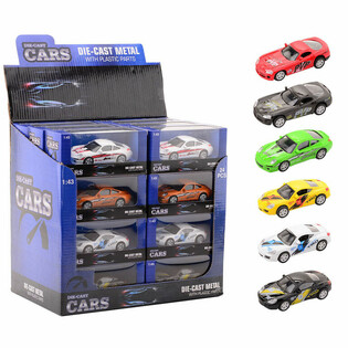 DIE CAST SUPER SPORT AUTOMOBILI, SKALA 1:43 U DISPLEJU (24 kom.)
