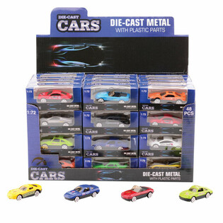 MIX SPORTSKI AUTOMOBILI, RAZMERA: 1:72 U DISPLAYU (48 kom.)