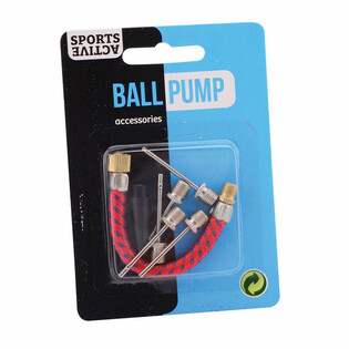 SPORTS ACTIVE - 7-DELNI SET PRIBORA ZA PUMPU ZA LOPTE