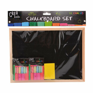 CREA KIDS Set table za crtanje 29x21CM sa kredom i sunđerom (12 kom.)