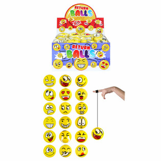 Penaste loptice Smiley Return Display (24 kom.)